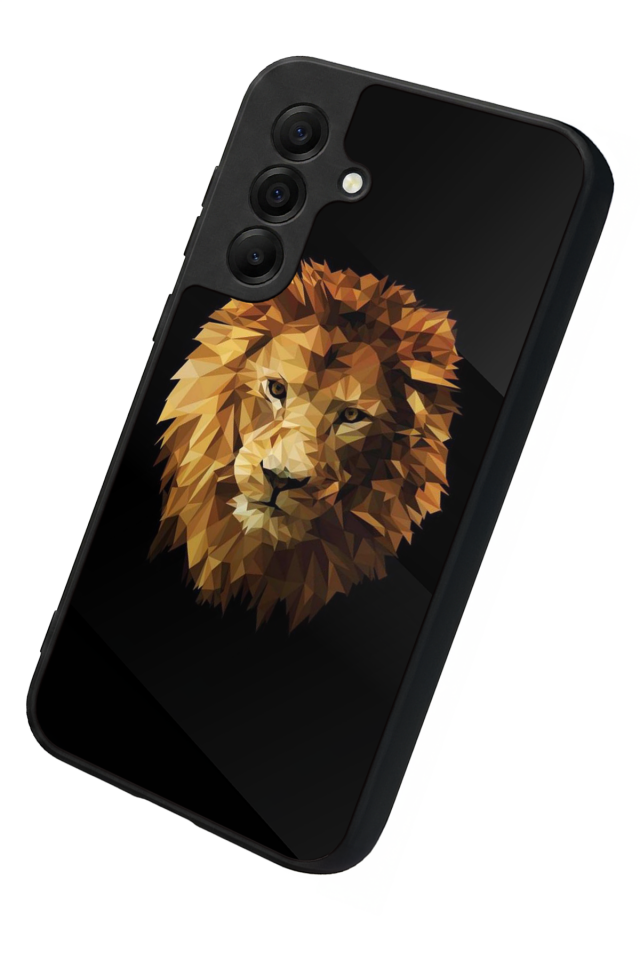 Samsung Galaxy A17 Uyumlu Aslan Tasarımlı Glossy Premium Kılıf