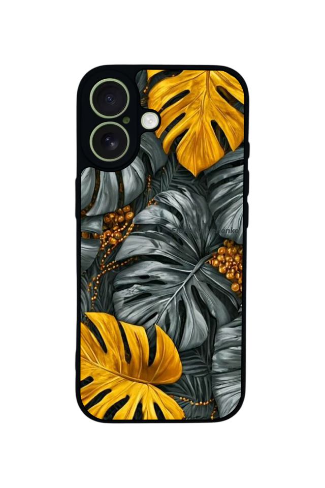 iPhone 17 Uyumlu Botanik Tasarımlı Glossy Premium Kılıf