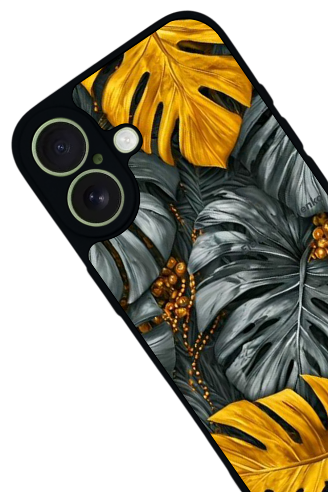 iPhone 17 Uyumlu Botanik Tasarımlı Glossy Premium Kılıf