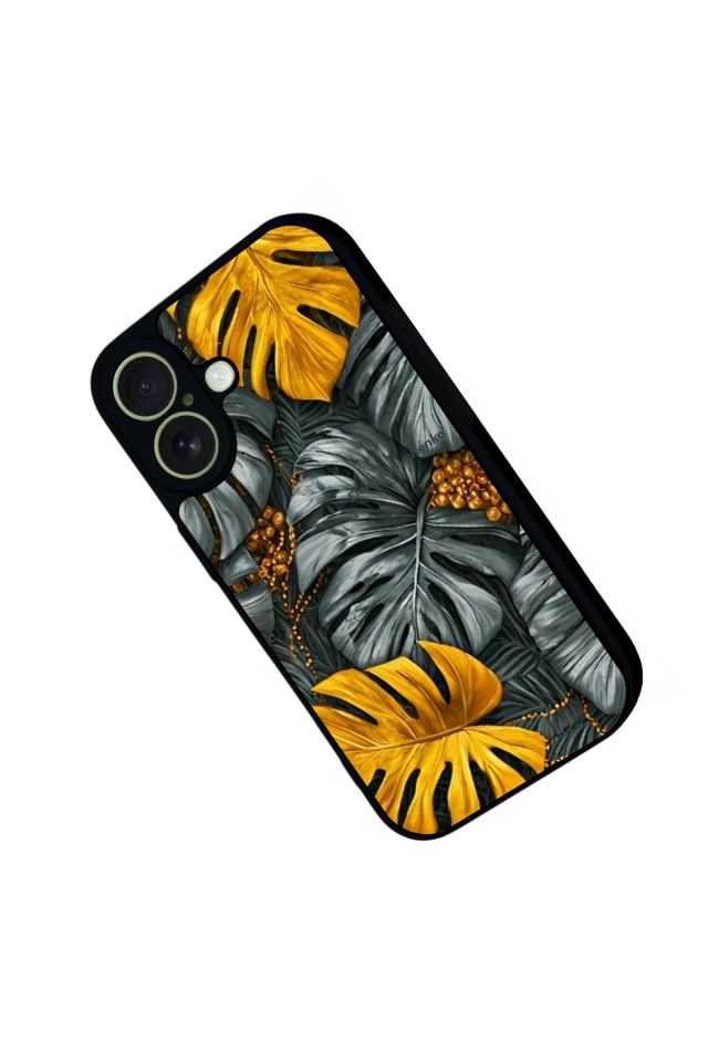 iPhone 17 Uyumlu Botanik Tasarımlı Glossy Premium Kılıf