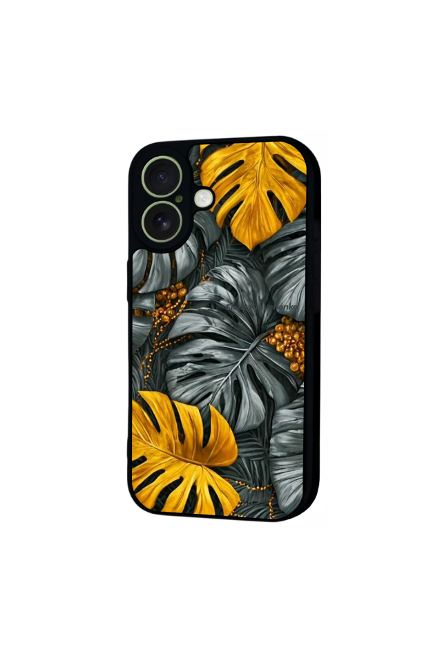 iPhone 17 Uyumlu Botanik Tasarımlı Glossy Premium Kılıf