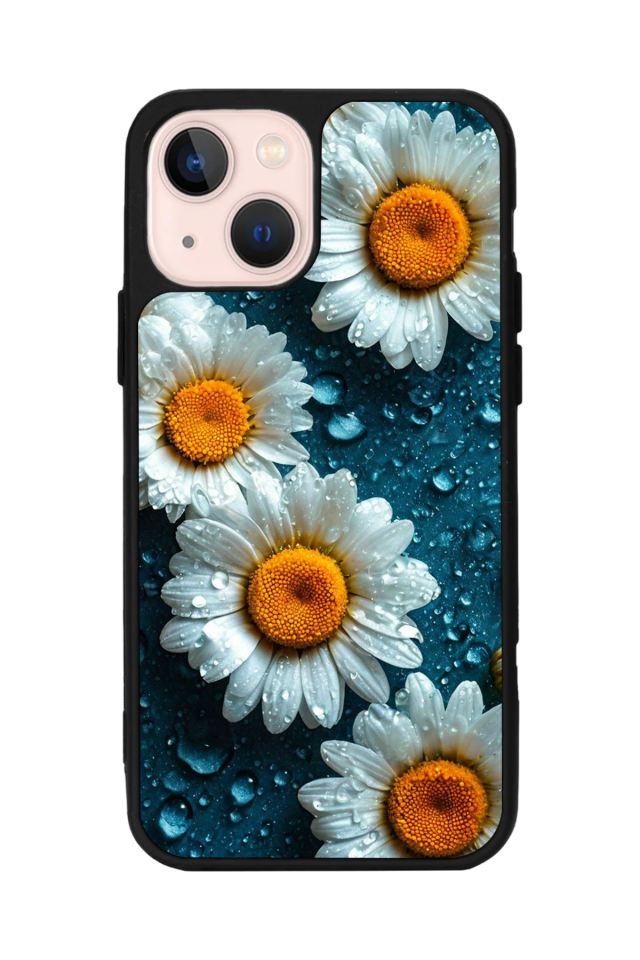 iPhone 14 Plus Uyumlu Cicek Tasarımlı Glossy Premium Kılıf