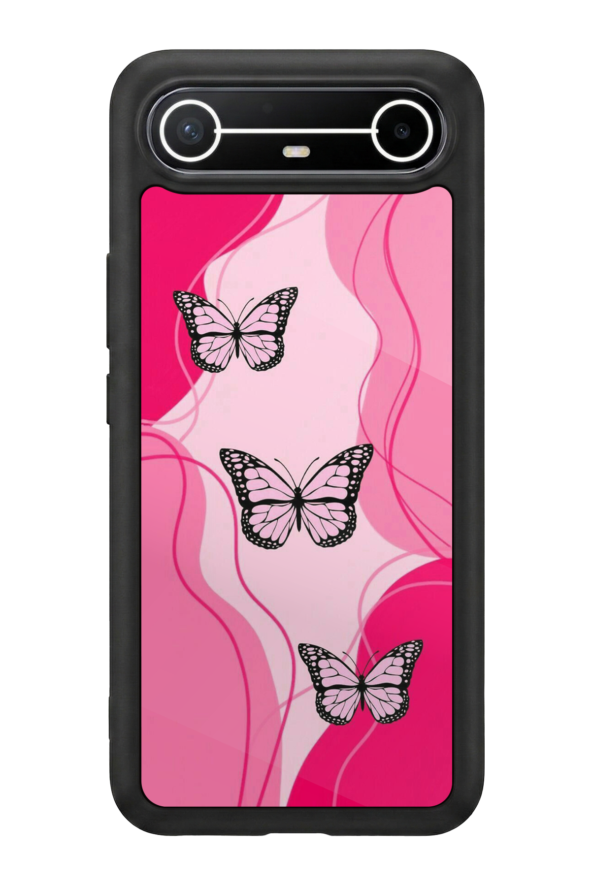 Tecno Spark Slim 5G Uyumlu Kelebek Tasarımlı Glossy Premium Kılıf