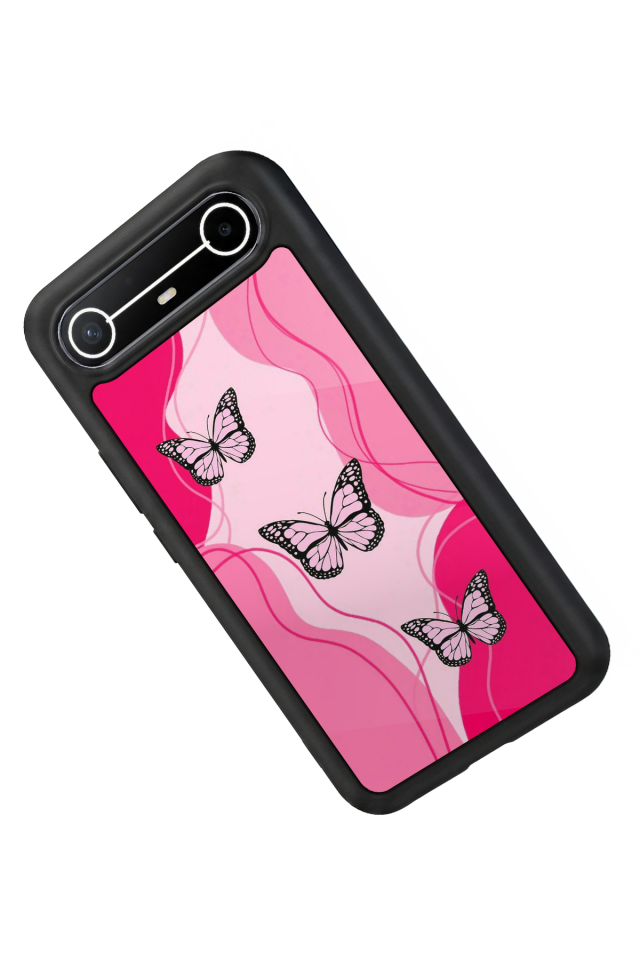 Tecno Spark Slim 5G Uyumlu Kelebek Tasarımlı Glossy Premium Kılıf