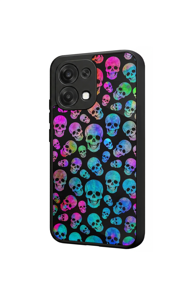 Oppo A6 Pro Uyumlu KuruKafa Tasarımlı Glossy Premium Kılıf