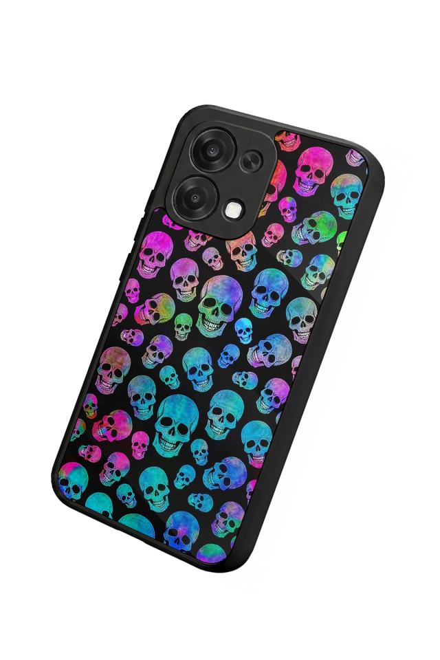 Oppo A6 Pro Uyumlu KuruKafa Tasarımlı Glossy Premium Kılıf