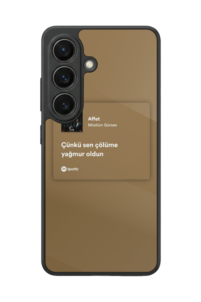 Samsung Galaxy S26 Uyumlu Sarki Sozleri Tasarımlı Glossy Premium Kılıf