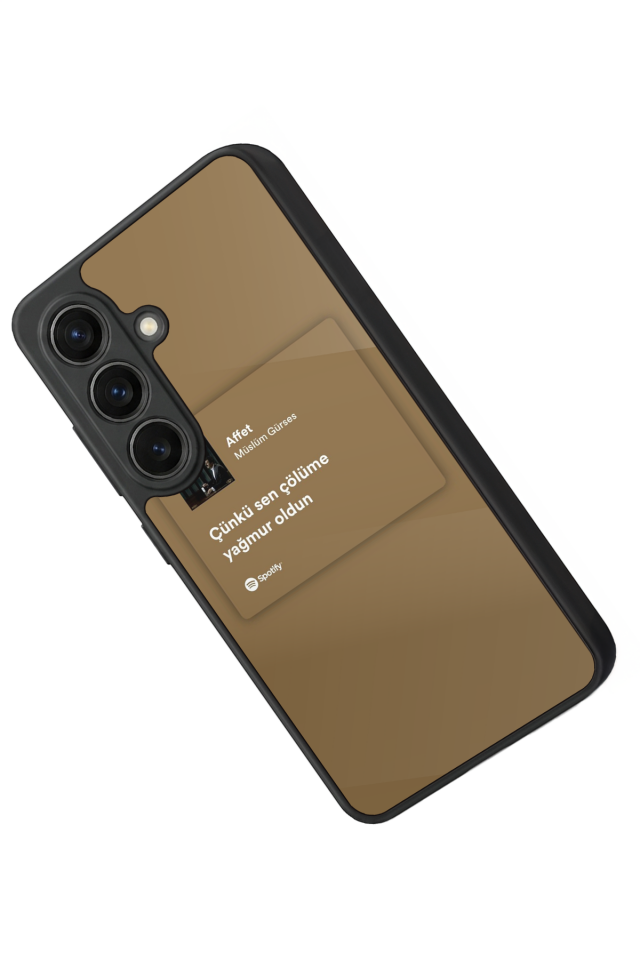Samsung Galaxy S26 Uyumlu Sarki Sozleri Tasarımlı Glossy Premium Kılıf