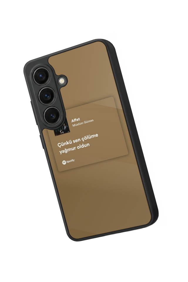 Samsung Galaxy S26 Uyumlu Sarki Sozleri Tasarımlı Glossy Premium Kılıf
