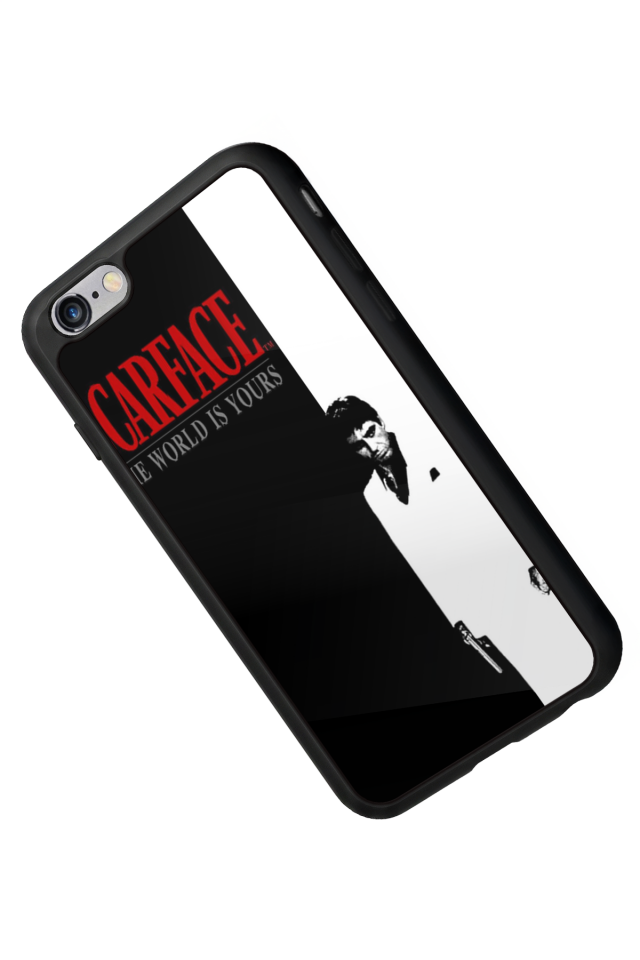 iPhone 6 Plus Uyumlu Scarface Tasarımlı Glossy Premium Kılıf