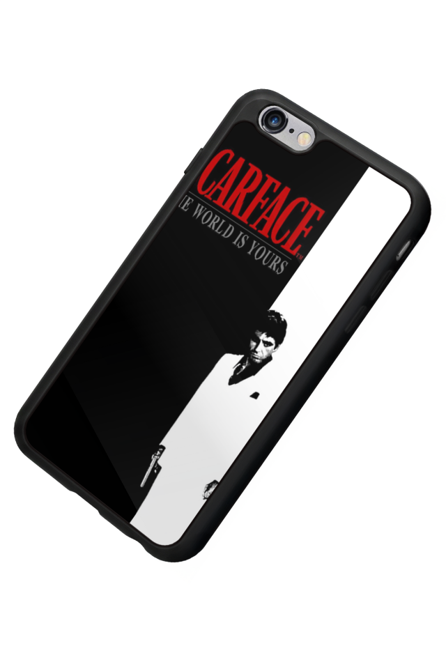 iPhone 6 Plus Uyumlu Scarface Tasarımlı Glossy Premium Kılıf