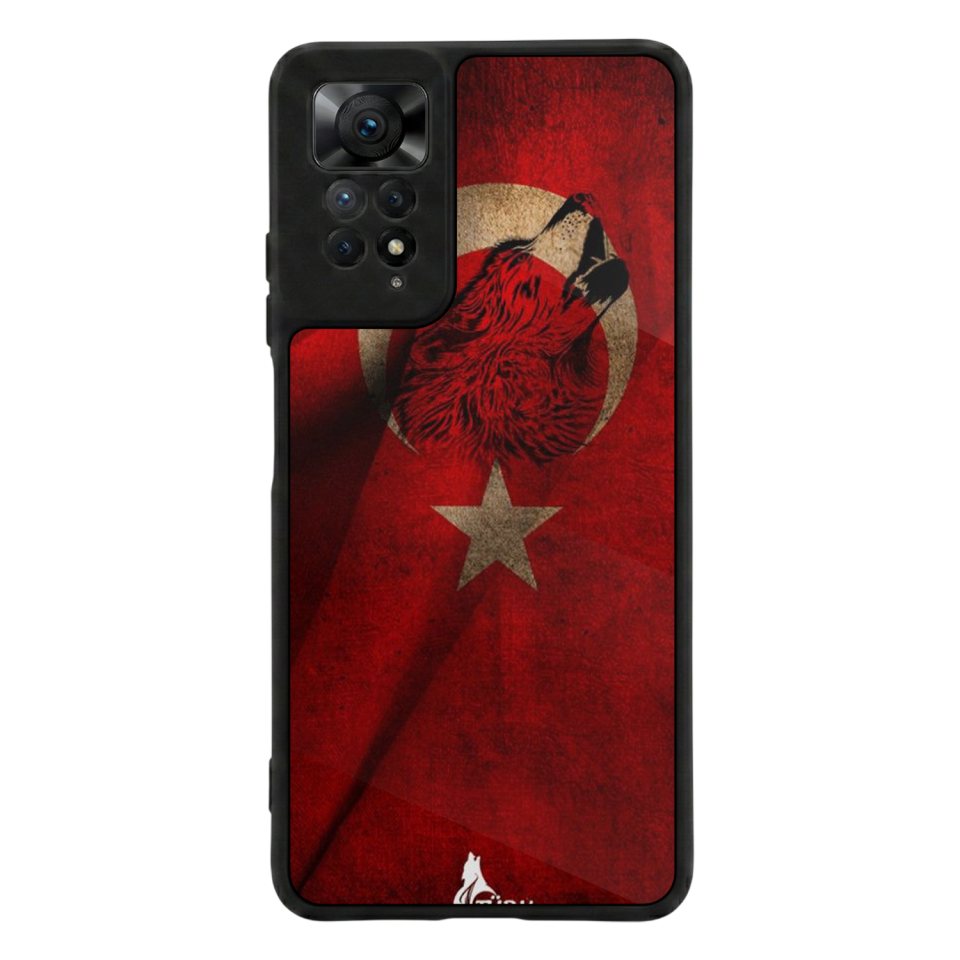 Xiaomi Redmi Note 12 Pro Uyumlu Türk Bayragi Tasarımlı Glossy Premium Kılıf