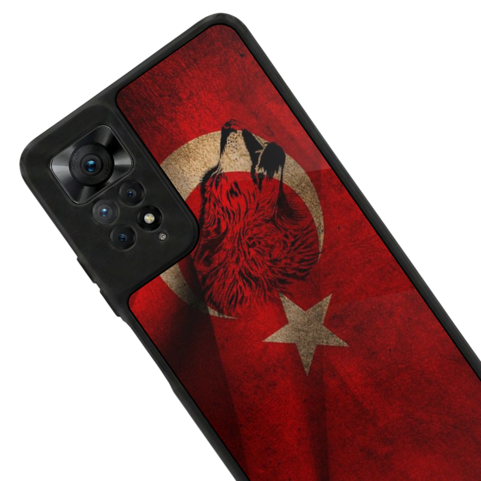 Xiaomi Redmi Note 12 Pro Uyumlu Türk Bayragi Tasarımlı Glossy Premium Kılıf