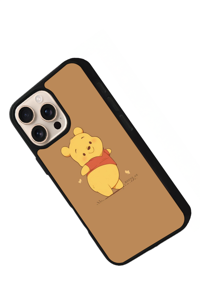 iPhone 15 Pro Uyumlu Winnie Tasarımlı Glossy Premium Kılıf