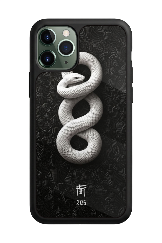 iPhone 11 Pro Uyumlu Yılan Tasarımlı Glossy Premium Kılıf