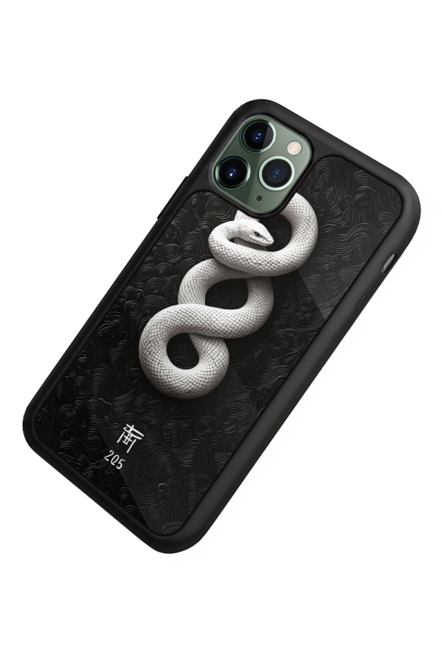 iPhone 11 Pro Uyumlu Yılan Tasarımlı Glossy Premium Kılıf