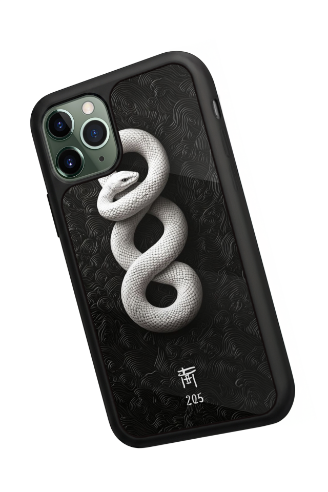 iPhone 11 Pro Uyumlu Yılan Tasarımlı Glossy Premium Kılıf