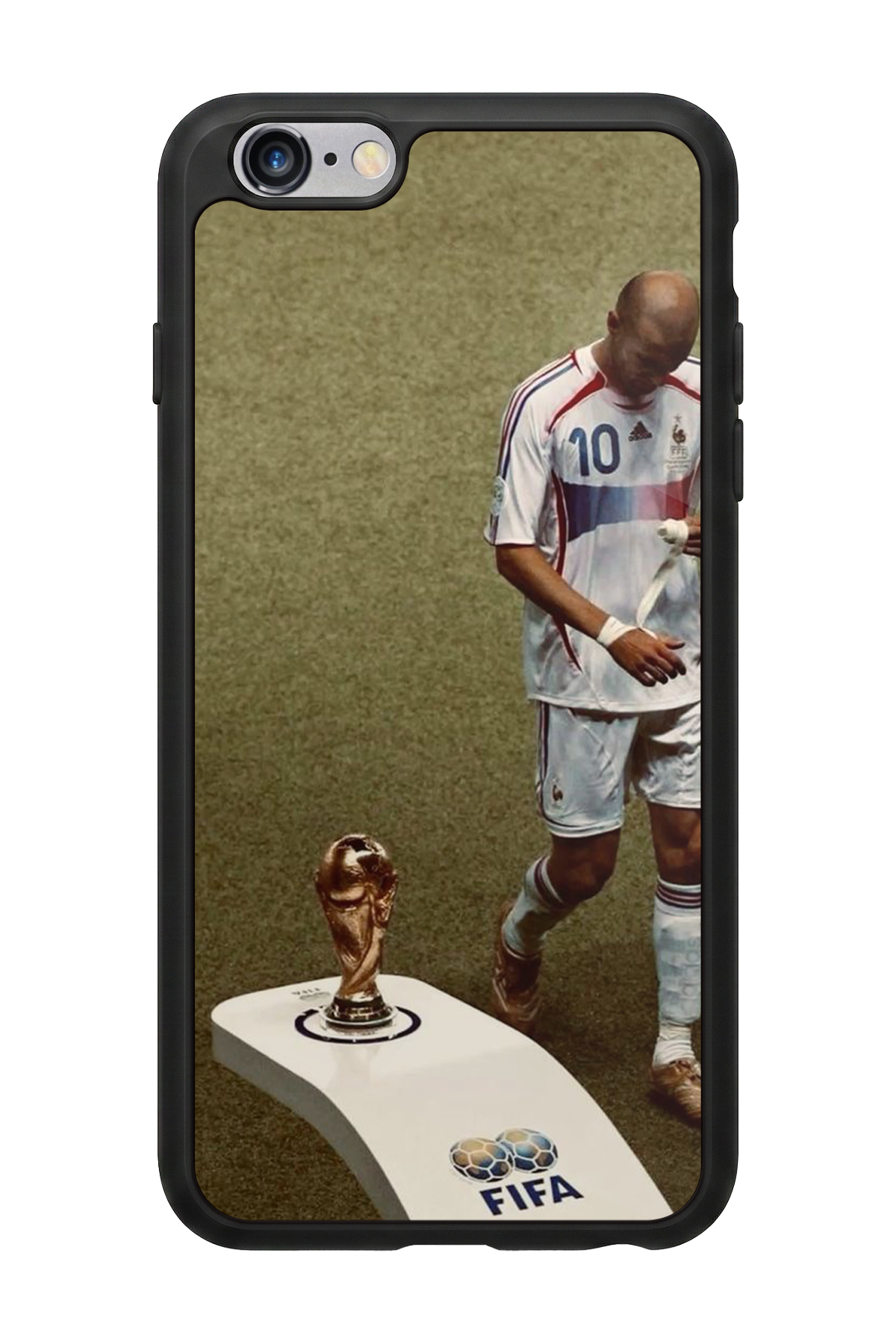 iPhone 6s Plus Uyumlu Zidane Tasarımlı Glossy Premium Kılıf