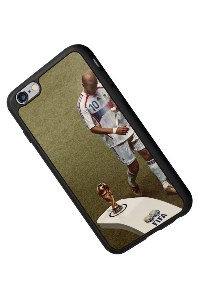 iPhone 6s Plus Uyumlu Zidane Tasarımlı Glossy Premium Kılıf