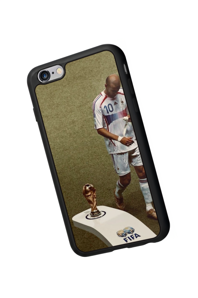 iPhone 6s Plus Uyumlu Zidane Tasarımlı Glossy Premium Kılıf
