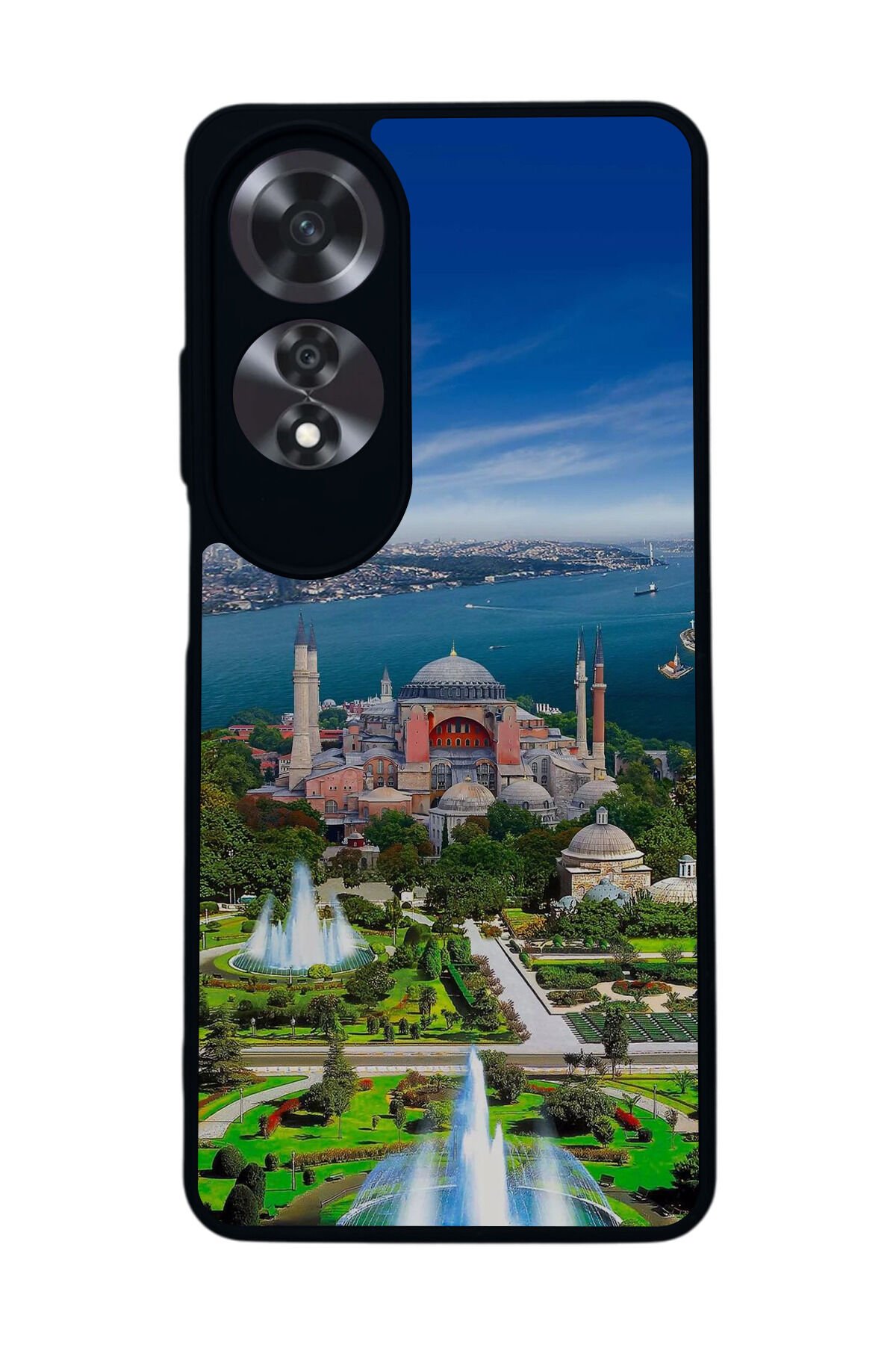 Oppo A60 Mat Siyah uyumlu Kılıf – Yumuşak Silikon, Koruyucu, Şok Emici Kapak