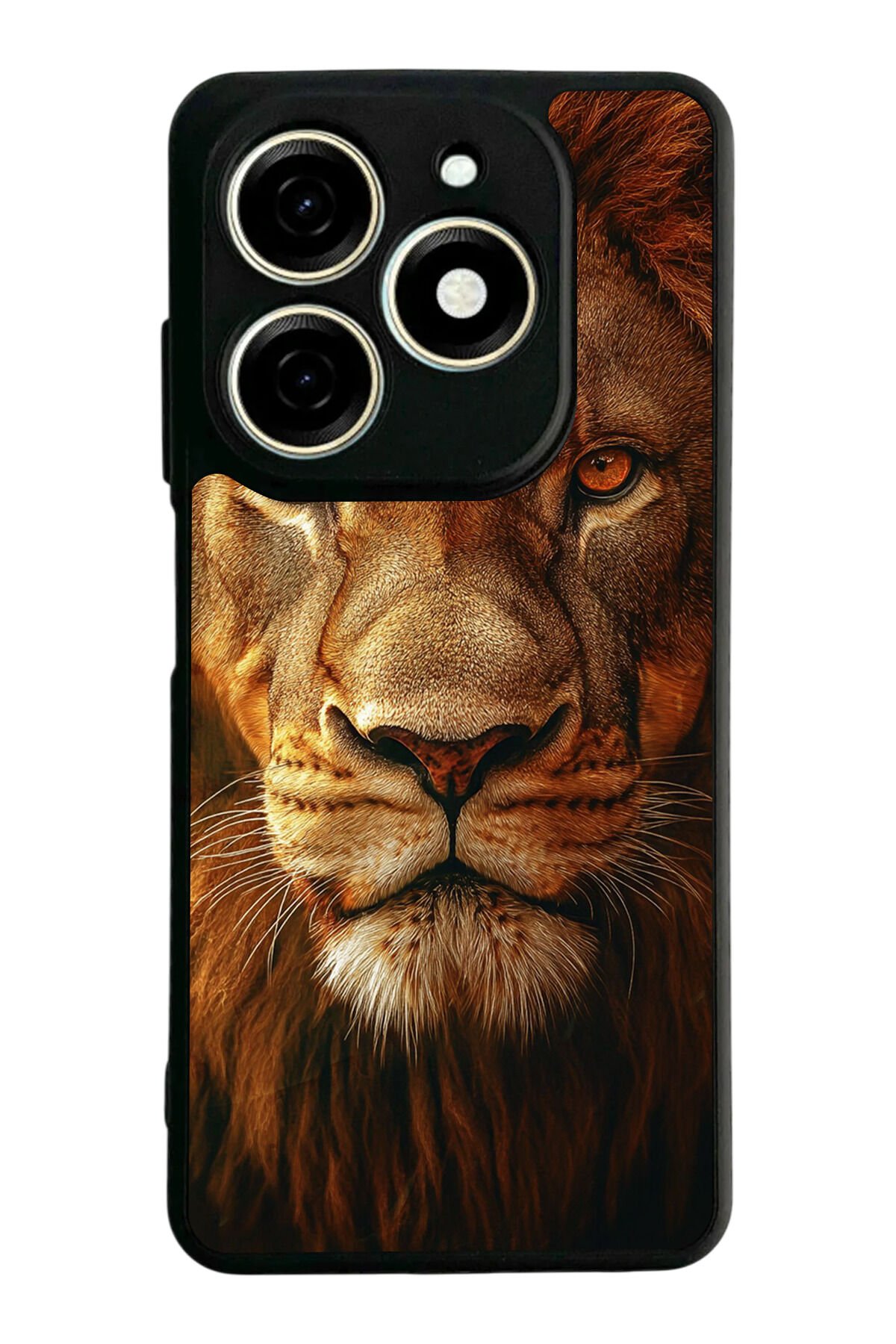 Infınıx Smart 8 Pro Uyumlu Aslan Tasarımlı Glossy Premium Kılıf