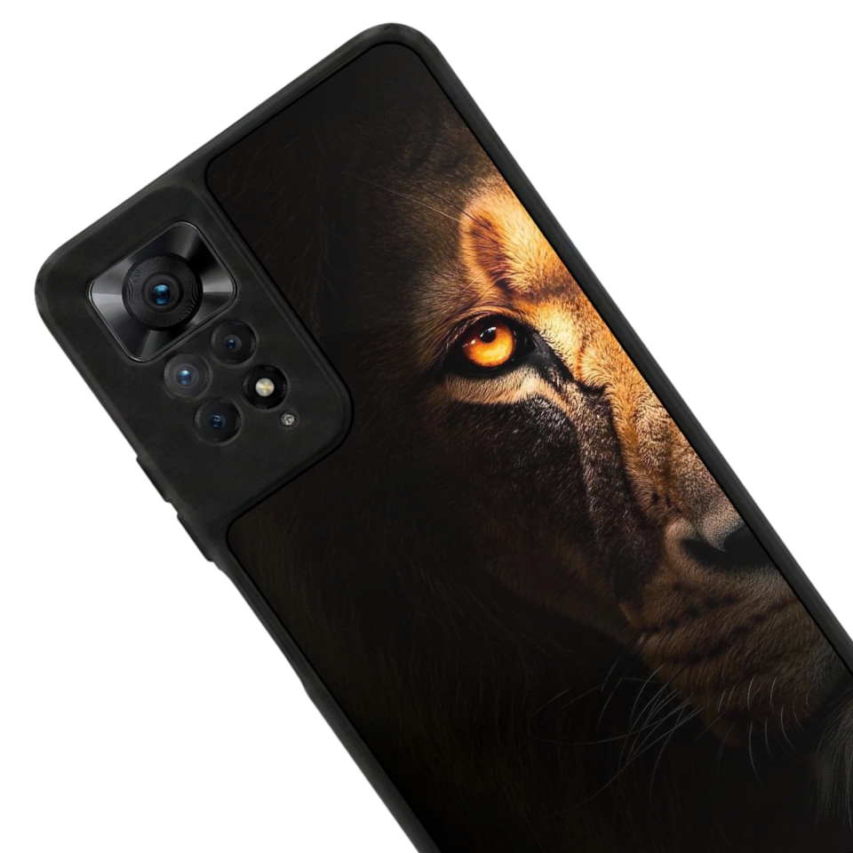 Xiaomi Redmi Note 11 Pro Uyumlu Aslan Tasarımlı Glossy Premium Kılıf