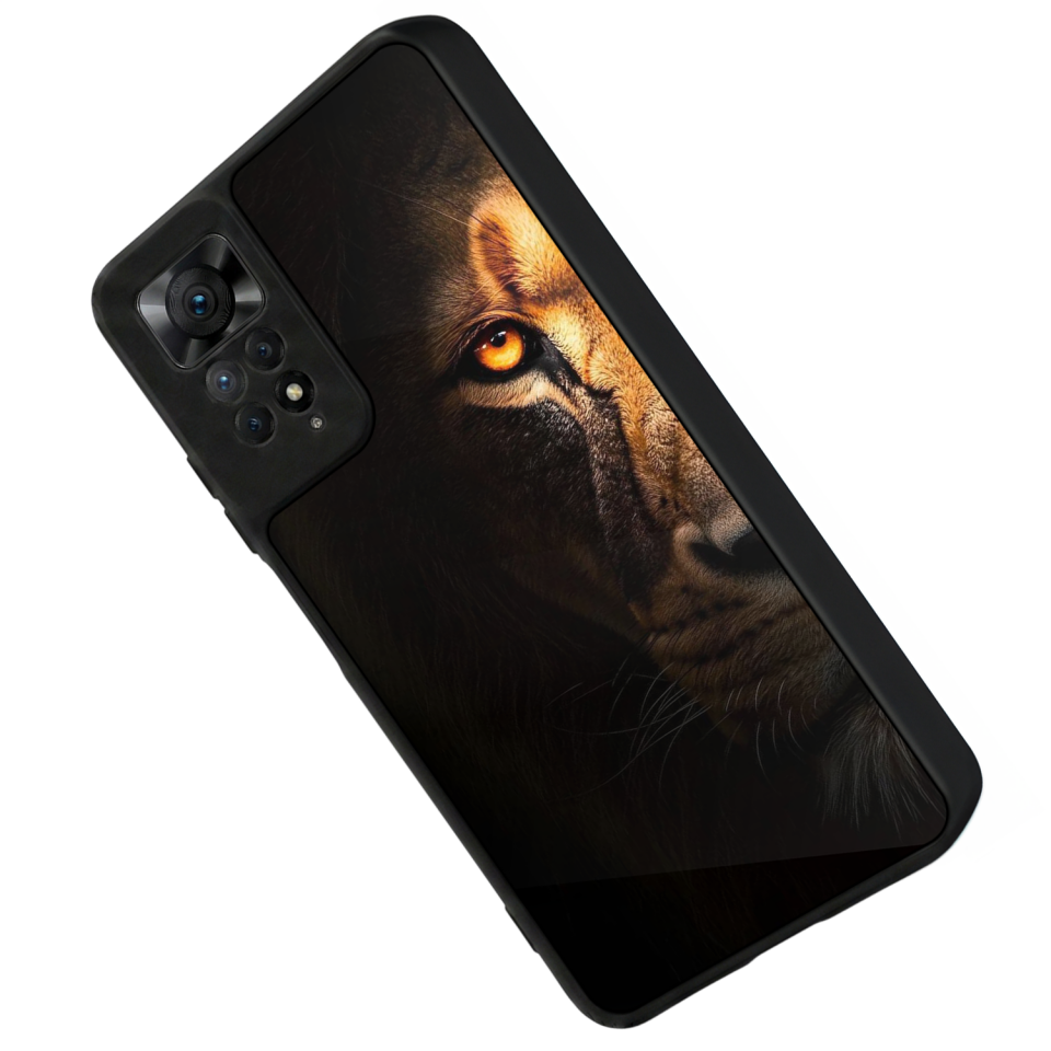 Xiaomi Redmi Note 11 Pro Uyumlu Aslan Tasarımlı Glossy Premium Kılıf