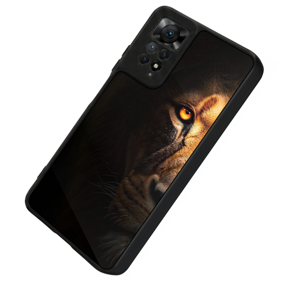 Xiaomi Redmi Note 11 Pro Uyumlu Aslan Tasarımlı Glossy Premium Kılıf
