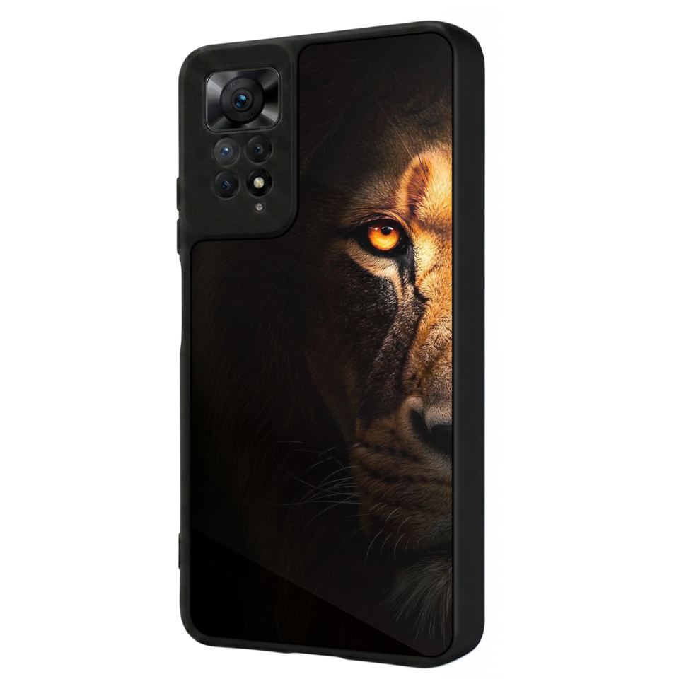 Xiaomi Redmi Note 11 Pro Uyumlu Aslan Tasarımlı Glossy Premium Kılıf