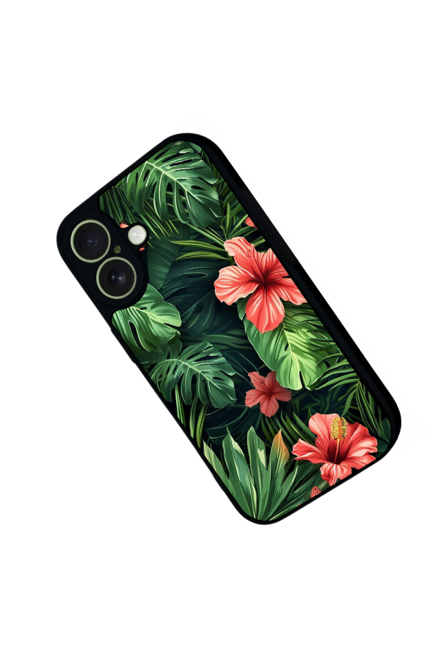 iPhone 17 Uyumlu Botanik Tasarımlı Glossy Premium Kılıf