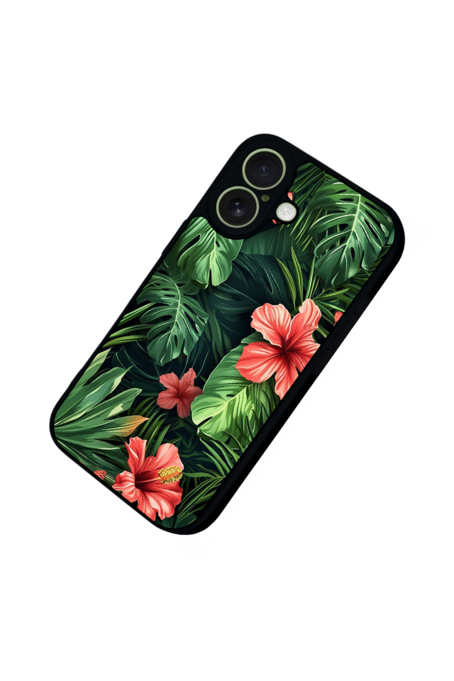 iPhone 17 Uyumlu Botanik Tasarımlı Glossy Premium Kılıf