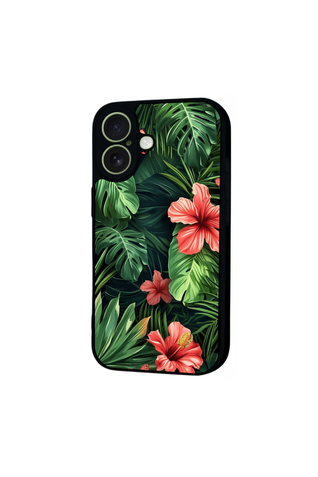 iPhone 17 Uyumlu Botanik Tasarımlı Glossy Premium Kılıf
