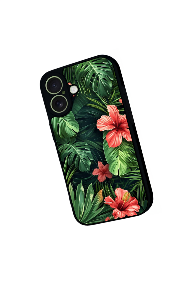 iPhone 17 Uyumlu Botanik Tasarımlı Glossy Premium Kılıf