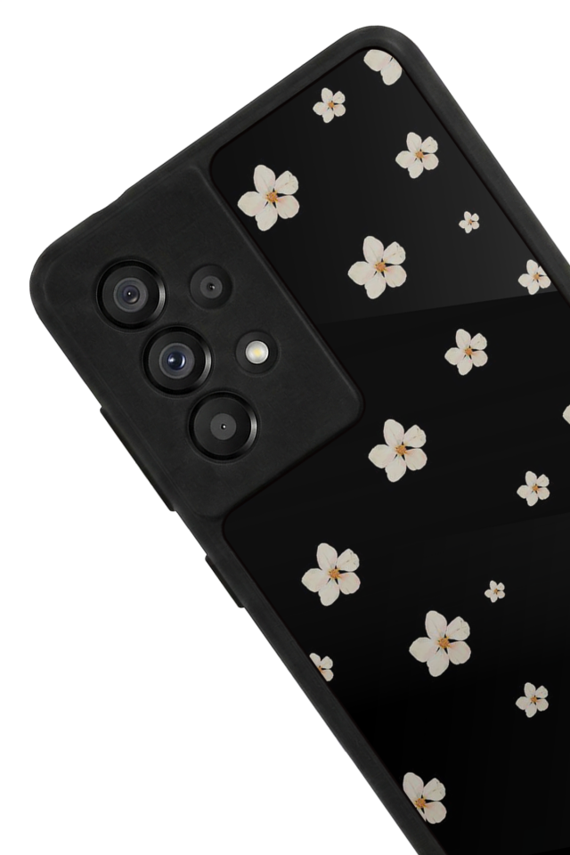 Samsung Galaxy A73 Uyumlu Cicek Tasarımlı Glossy Premium Kılıf