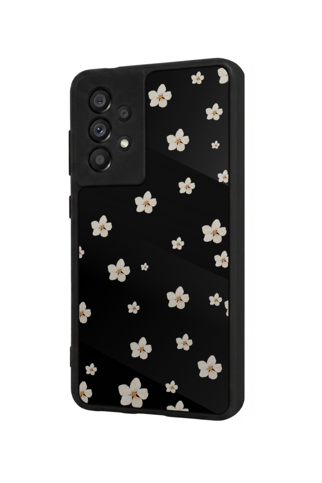 Samsung Galaxy A73 Uyumlu Cicek Tasarımlı Glossy Premium Kılıf