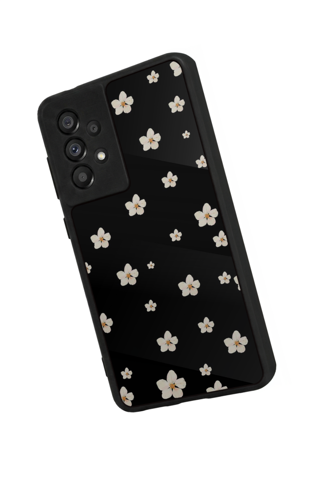 Samsung Galaxy A73 Uyumlu Cicek Tasarımlı Glossy Premium Kılıf