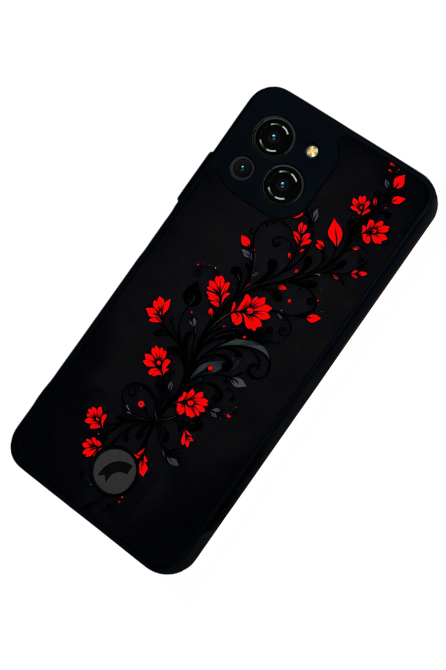 Reeder S23 Pro Max Uyumlu Floral Tasarımlı Glossy Premium Kılıf