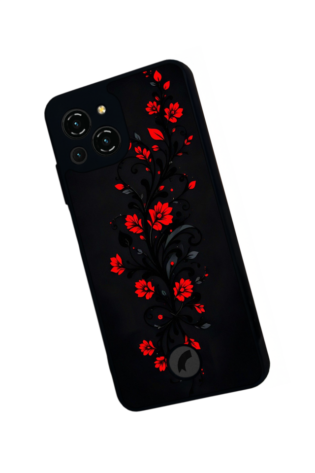 Reeder S23 Pro Max Uyumlu Floral Tasarımlı Glossy Premium Kılıf