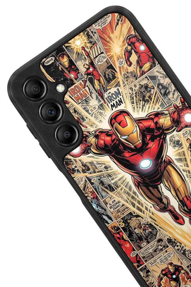 Samsung Galaxy A14 Uyumlu Iron Man ( Demir Adam ) Tasarımlı Glossy Premium Kılıf