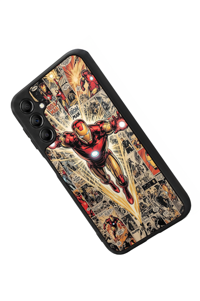 Samsung Galaxy A14 Uyumlu Iron Man ( Demir Adam ) Tasarımlı Glossy Premium Kılıf