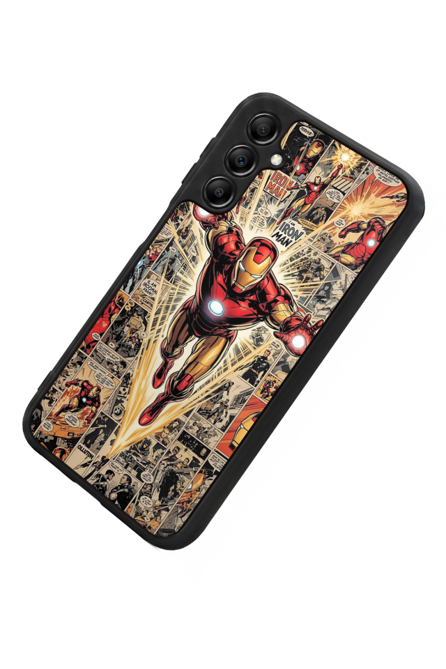 Samsung Galaxy A14 Uyumlu Iron Man ( Demir Adam ) Tasarımlı Glossy Premium Kılıf