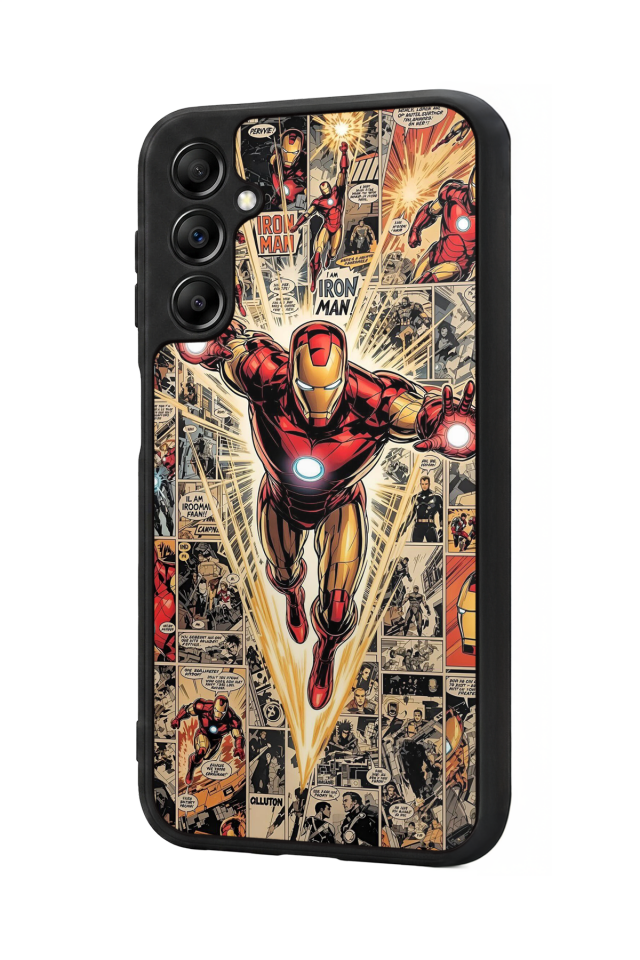 Samsung Galaxy A14 Uyumlu Iron Man ( Demir Adam ) Tasarımlı Glossy Premium Kılıf