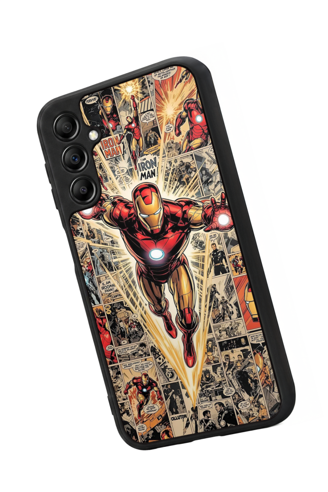 Samsung Galaxy A14 Uyumlu Iron Man ( Demir Adam ) Tasarımlı Glossy Premium Kılıf