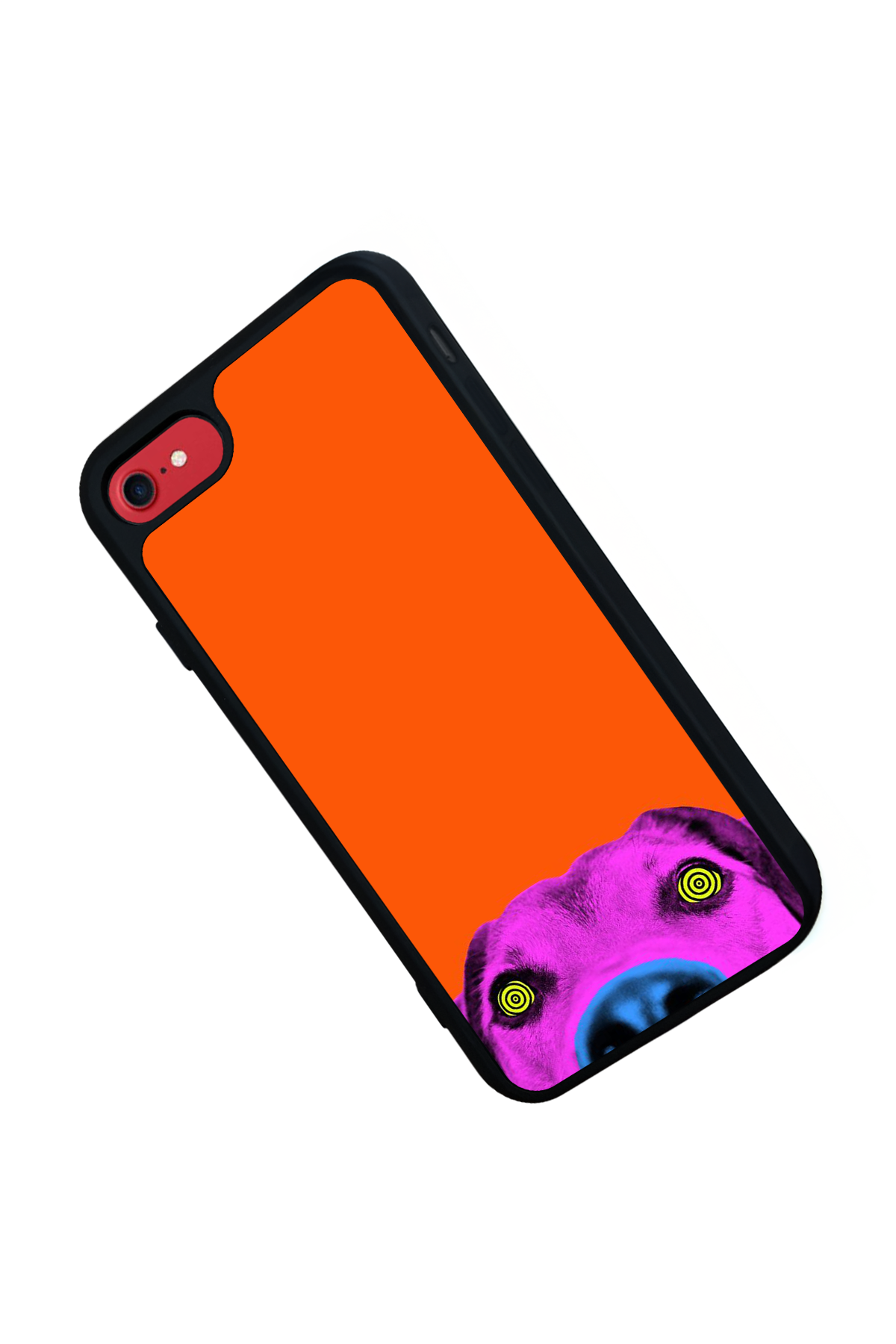 iPhone SE Uyumlu Kirmizi Tasarımlı Glossy Premium Kılıf