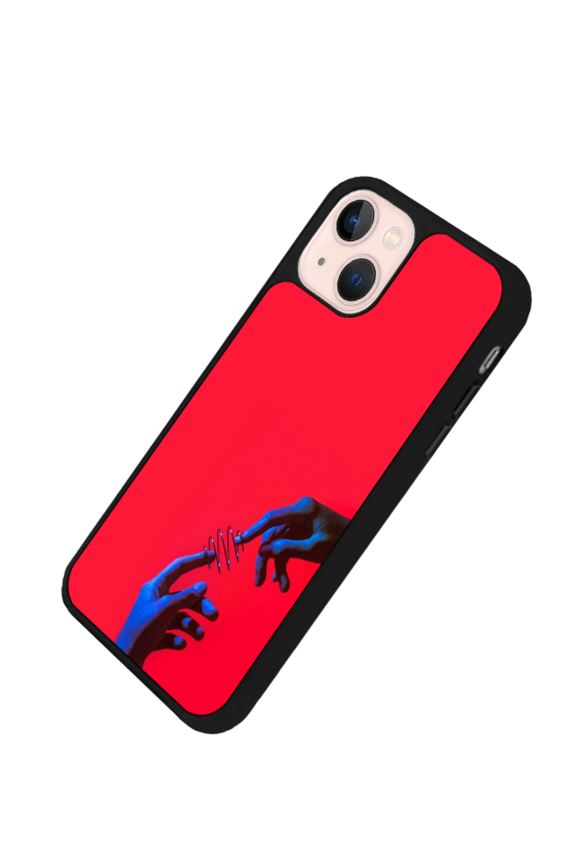 iPhone 15 Uyumlu Kirmizi Tasarımlı Glossy Premium Kılıf