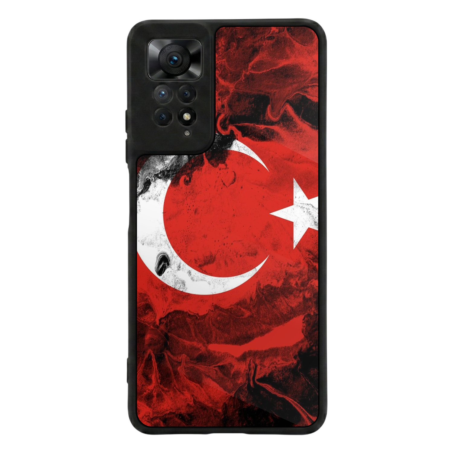 Xiaomi Redmi Note 12 Pro Uyumlu Türk Bayragi Tasarımlı Glossy Premium Kılıf