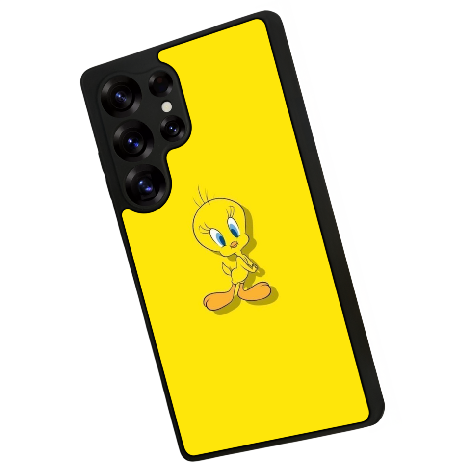 Samsung Galaxy S25 Ultra Uyumlu Tweety Tasarımlı Glossy Premium Kılıf