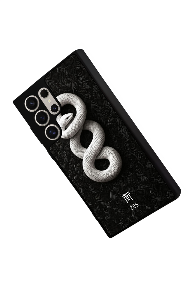 Samsung Galaxy S23 Ultra Uyumlu Yılan Tasarımlı Glossy Premium Kılıf