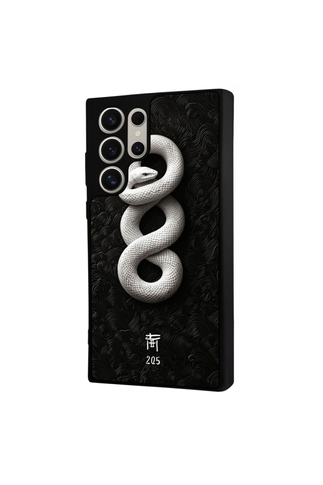 Samsung Galaxy S23 Ultra Uyumlu Yılan Tasarımlı Glossy Premium Kılıf